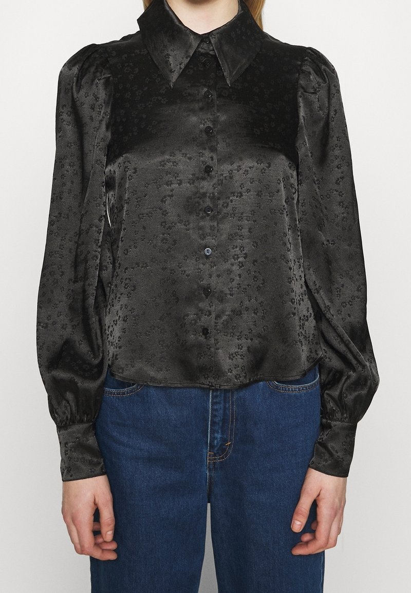Monki Button-down blouse - black