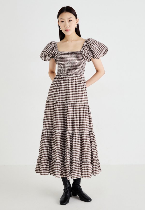 POLLEN GINGHAM MIDI DRESS - Freizeitkleid