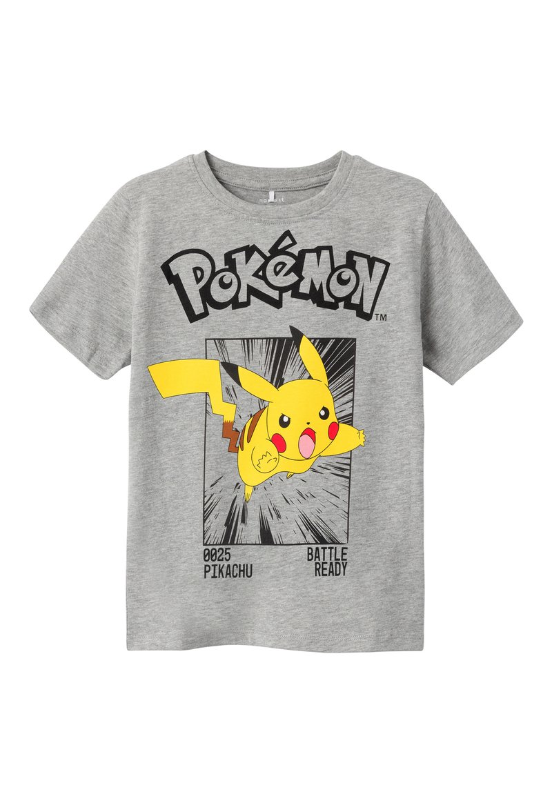 name it T-shirt print grijs gemêleerd name it T-shirt print grijs gemêleerd