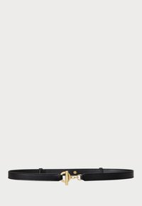 LEATHER TOGGLE SKINNY BELT - Bälte - black