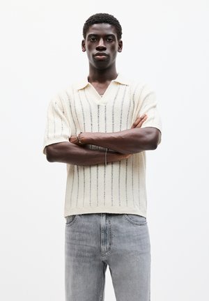 PULL&BEAR SHORT SLEEVE RUSTIC - Polokošeľa - sand
