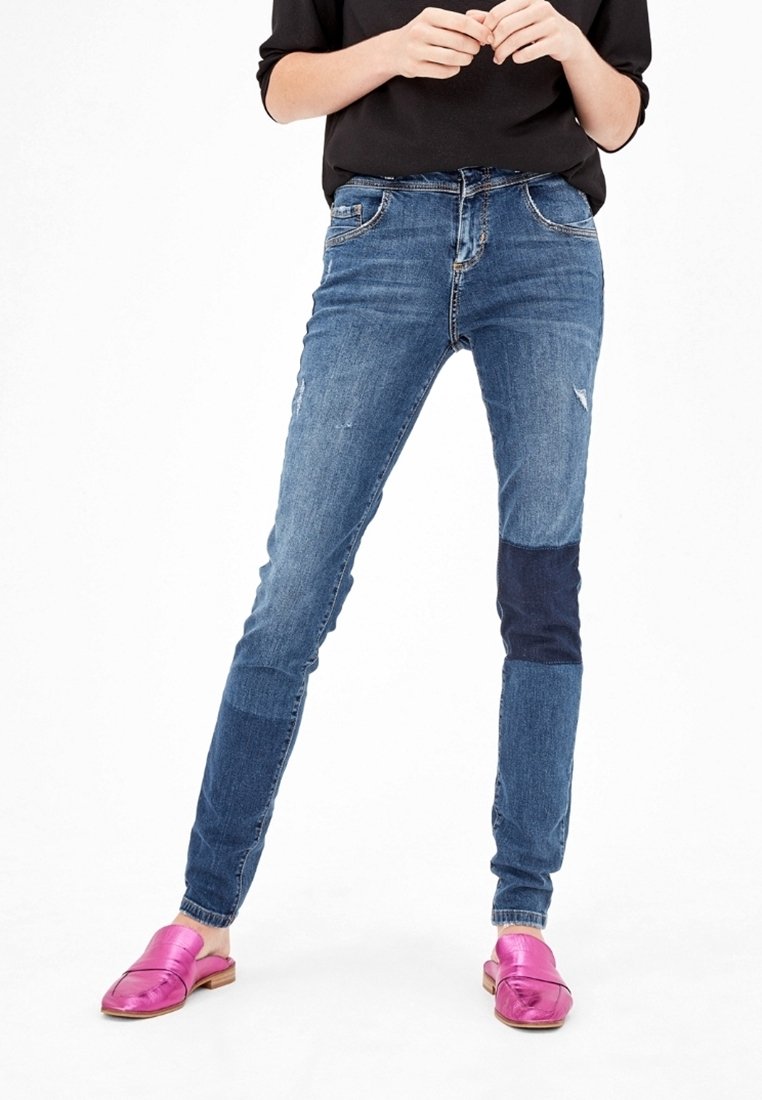 s.Oliver Džíny Slim Fit - dark-blue denim