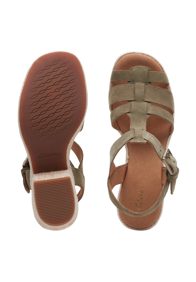 Damen Halbschuhe | Clarks MARITSA Keilsandalette green/grün - NB64384 Damen Halbschuhe | Clarks MARITSA Keilsandalette green/grün - NB64384