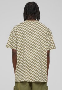 Urban Classics CHECK - T-shirt imprimé - khakicheck