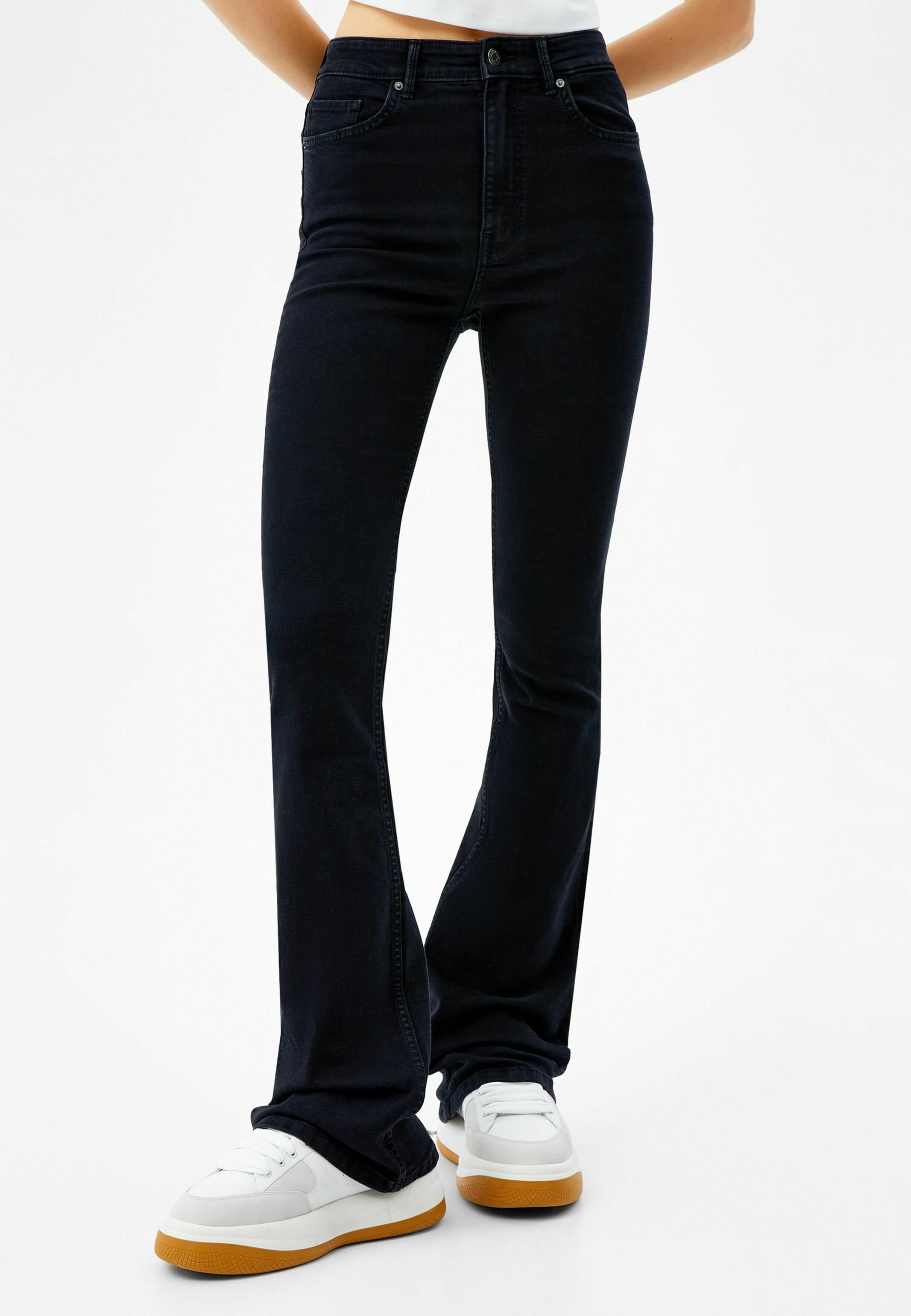 Bershka Jeans bootcut - black/nero - Zalando