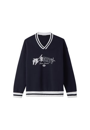 MANICA LUNGA STAMPE - Felpa - blu navy