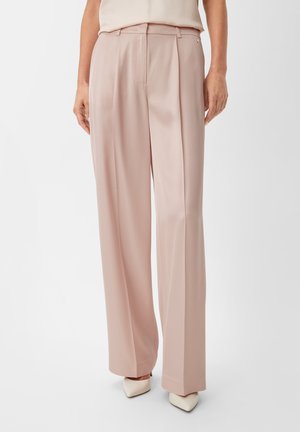 MIT WIDE LEG - Pantalon classique - helles beige