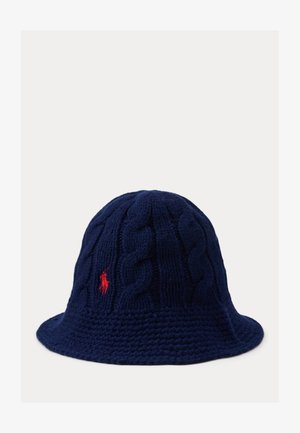 Polo Ralph Lauren CABLE KNIT WOOL BLEND BUCKET HAT - Hatt - navy
