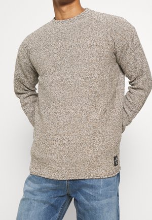 Pullover - mottled brown