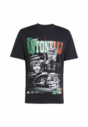 adidas Performance AMG PETRONAS FORMULA ONE TEAM KIMI ANTONELLI GRAPHIC - Print T-shirt - black