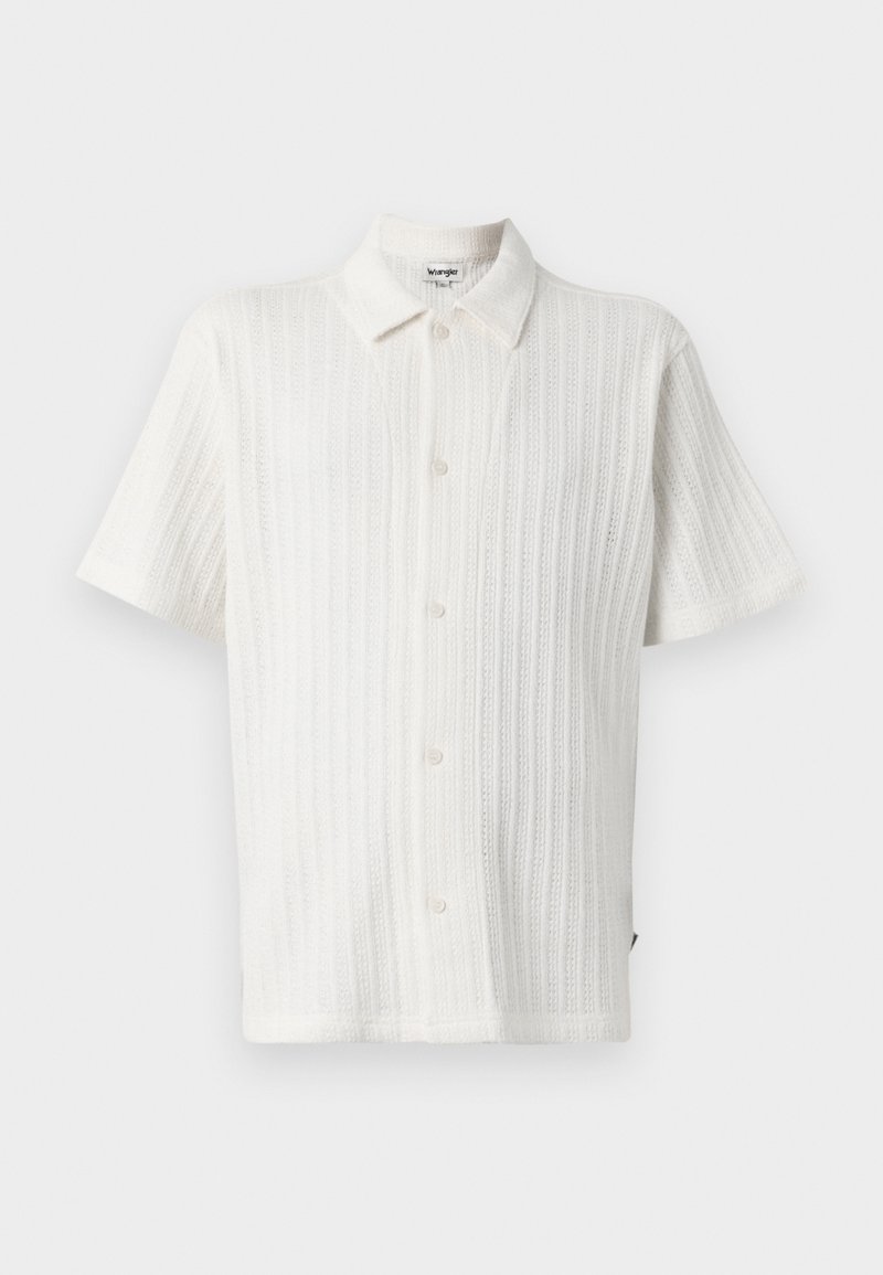 Wrangler Authentics Chemise Homme Manches Courtes – Coupe Classique, Col Italien, Boutonnage Avant – Tissée Durable