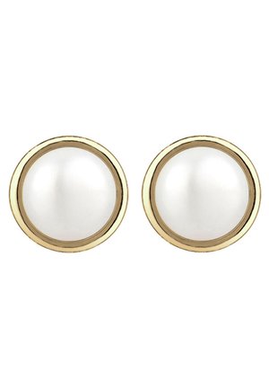 PERLENKUGEL SÜSSWASSERZUCHTPERLE BASIC  - Boucles d'oreilles - white