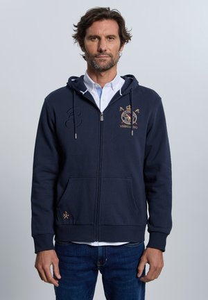 Sudadera con cremallera - azul marino