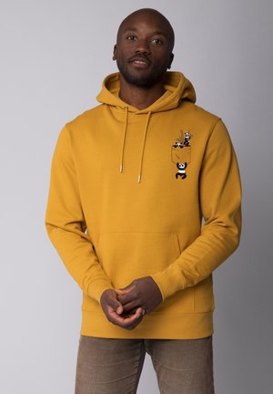 watapparel POCKET PANDAS - Hoodie - ochre