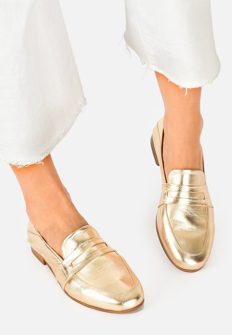 Inuovo Scarpe senza lacci - gold gld
