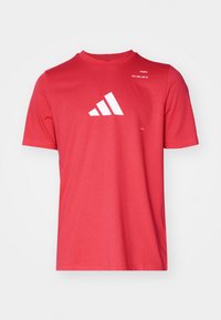 PADEL CAT GRAPHIC TEE - Tekninen t-paita - semi lucid red