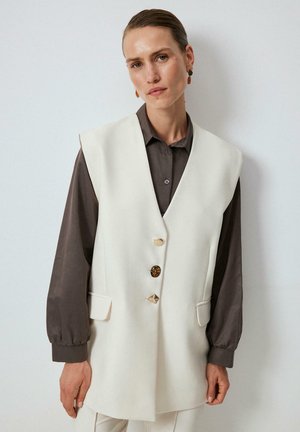 Touché Privé BUTTON DETAILED CREPE - Vesta - ecru