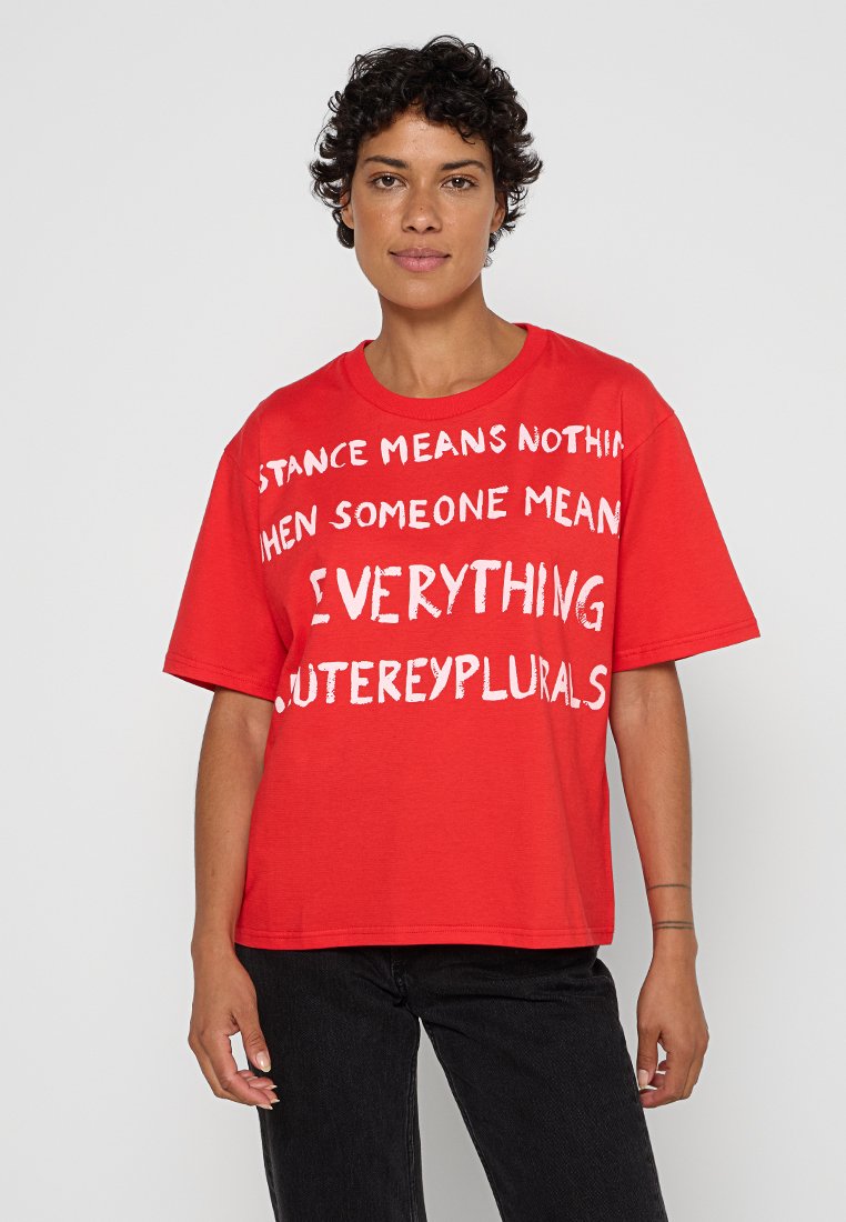 Peuterey T-shirt print rood