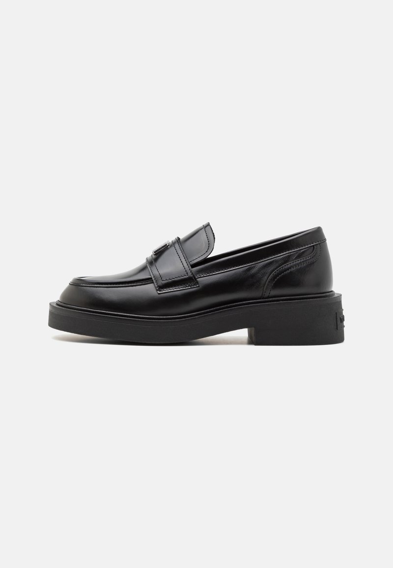 Tommy Jeans HARDWARE LOAFER ABRASIVATO - Scarpe senza lacci - black