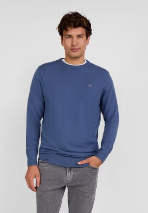 CREW NECK LONG SLEEVE - Jersey de punto - blue