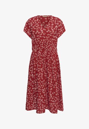 Culture, CULTURE CUPUGLIA GALLY LONG DRESS - Vapaa-ajan mekko - red flower