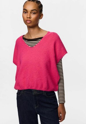 Pieces, KNITTED VEST PCALLIE - Pullover - shocking pink