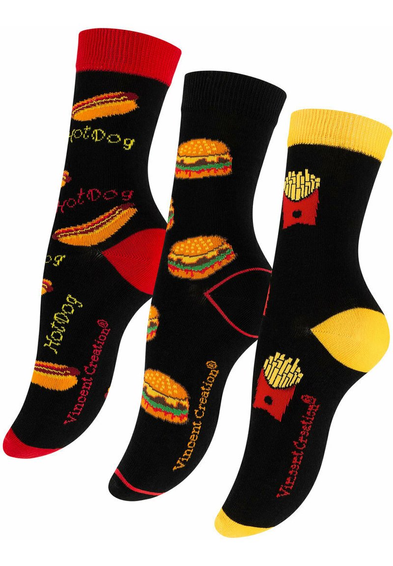Vincent Creation FAST FOOD 3 PAAR - Socks - bunt