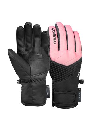 Gloves - black   wild rose