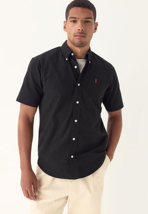 Next, REGULAR FIT - SHORT SLEEVE OXFORD - Skjorter - black