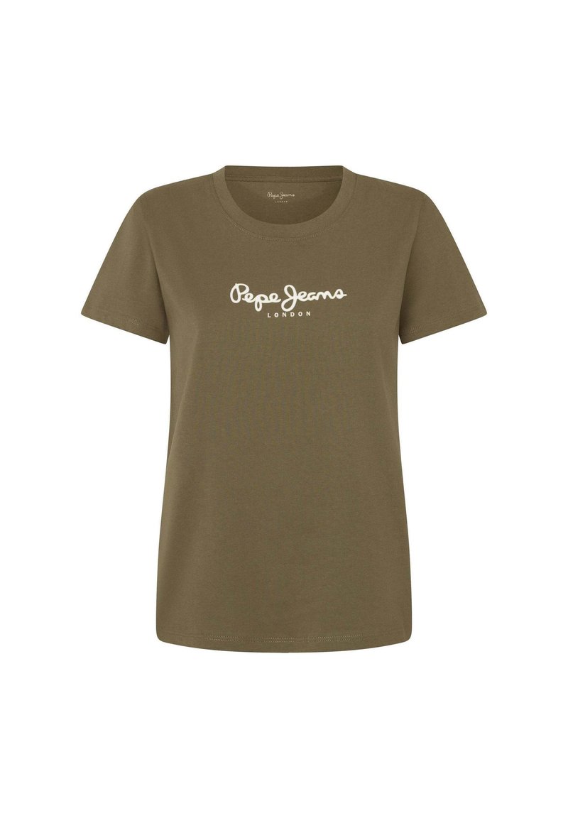 Pepe Jeans T-shirt print donkergroen Pepe Jeans T-shirt print donkergroen