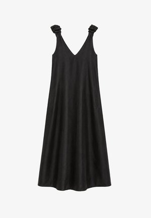 Touché Privé, GATHERED SHOULDER CUPRA GILET - Maxi ruha - anthracite