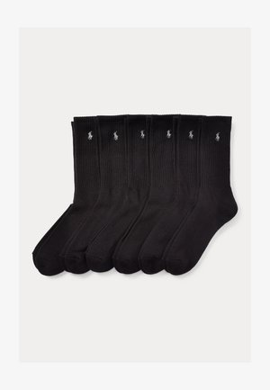 Polo Ralph Lauren, COTTON BLEND CREW SOCK 6 PACK - Chaussettes - black