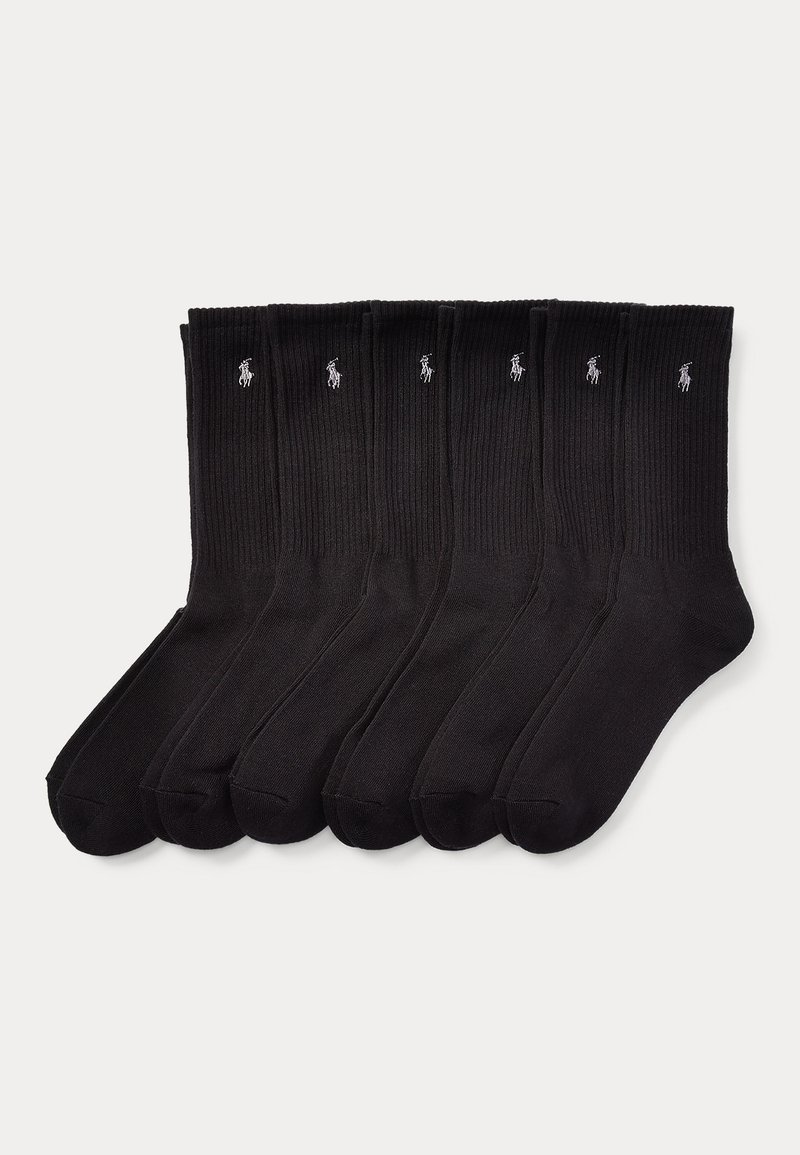 Polo Ralph Lauren - COTTON BLEND CREW SOCK 6 PACK - Socks - black, Enlarge