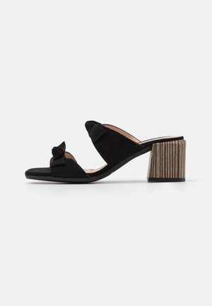 Muiltjes met hak - black