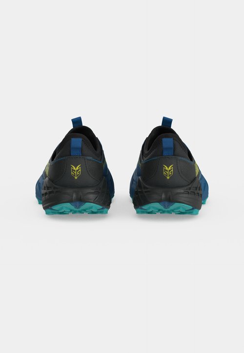 Hoka SPEEDGOAT 7 LITTLE KIDS UNISEX - Trail running shoes - black/night glow blue — photo 4