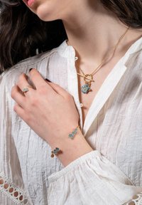 FABLE ENGLAND BUTTERFLY & FLOWER - Ketting - blue gold-coloured