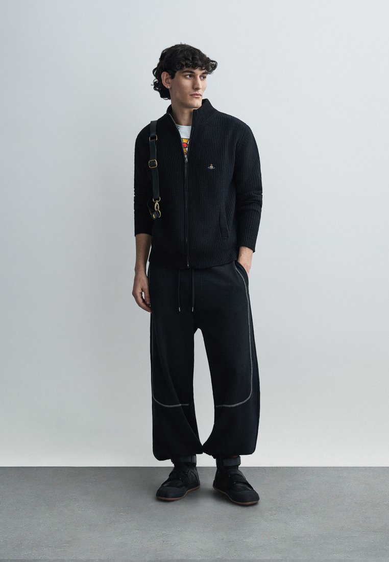 Vivienne Westwood FISHERMAN ZIP UP - Cardigan - black - Zalando.co.uk