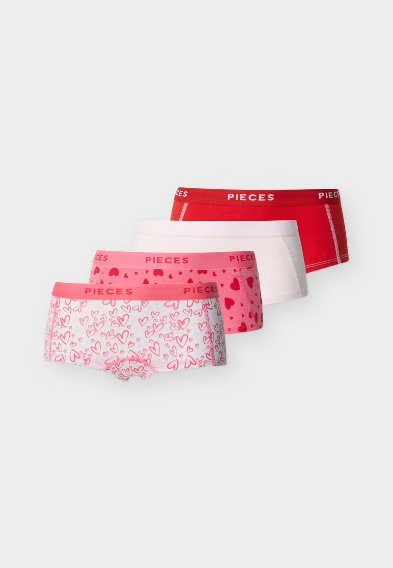 Pieces PCLOGO LADY 4 PACK - Boyshorts - fruit dove/red - Zalando.co.uk