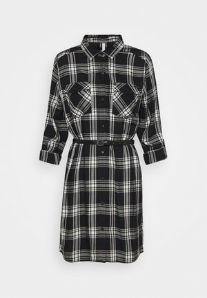 NURIA - Shirt dress - black/white