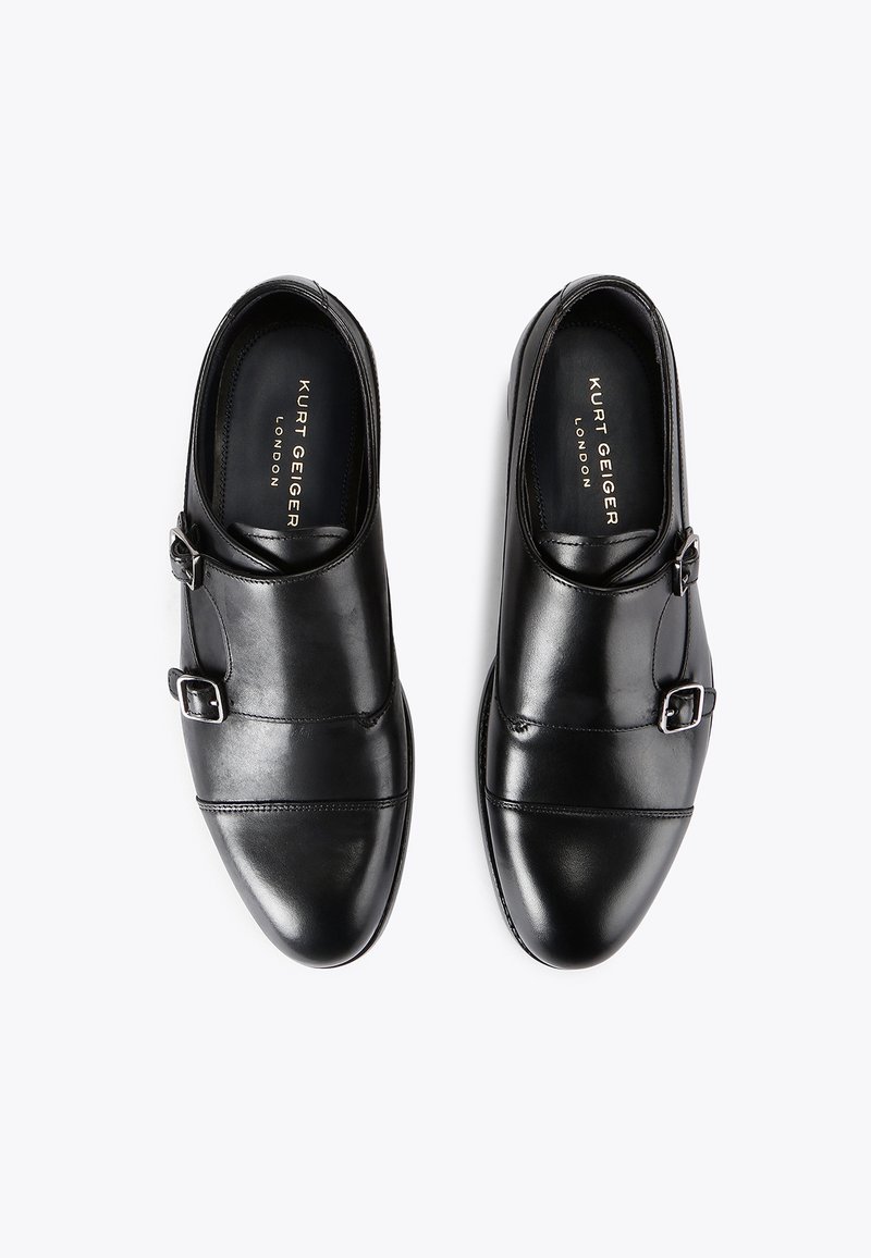 Kurt Geiger Sloane Slip On Loafers - BLACK SLOANE MULE Black Slip On Fluff Mule by KURT GEIGER LONDON main image 3