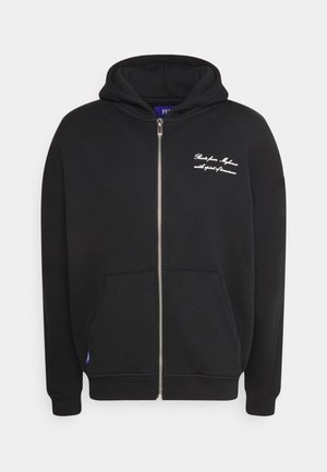Sweater met rits - black