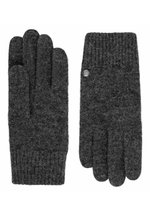 Gants Femme Roeckl Original Walkhandschuh - Pure Laine Vierge Avec Passepoil En Cuir - Classiques Et Chauds