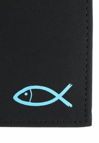 oxmox NEW CRYPTAN RFID PROTECT KOMBIBÖRSE UNISEX - Portefeuille - freedom fish print cyan black