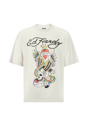 Ed Hardy, T-shirts print - grey