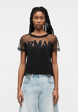 Nyomott mintás póló - black