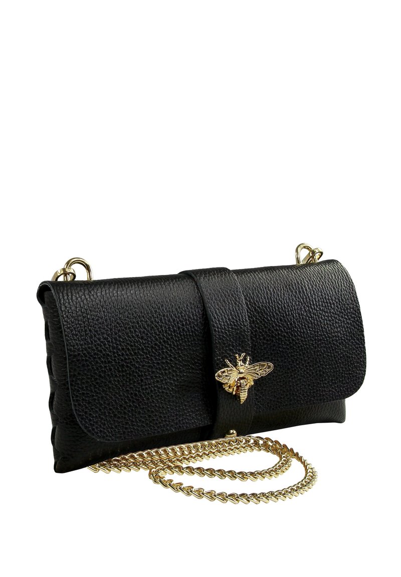 DrachenLeder Clutch - schwarz