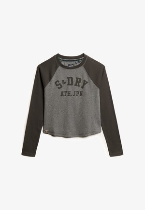 Superdry & Co, ATHLETIC - Langarmshirt - slate grey marl bison black