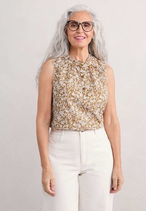 Seasalt Cornwall FLOWER FIELDS SLEEVELESS - Blusa - creekside floral sand dune