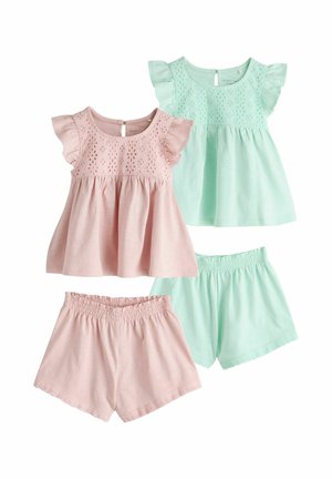 Next, REGULAR FIT - SHORT PYJAMAS 2 PACK . SET - Nachtwäsche Set - pink green