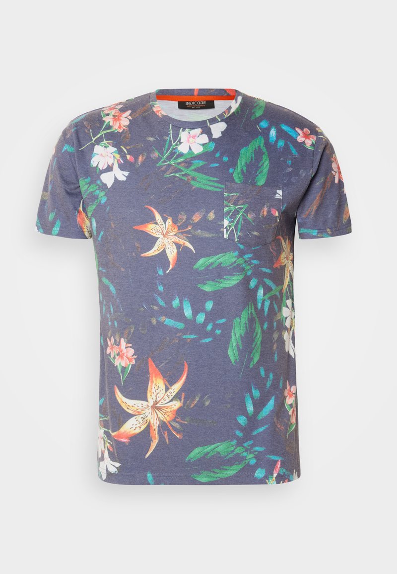 INDICODE JEANS T-shirt print donkerblauw